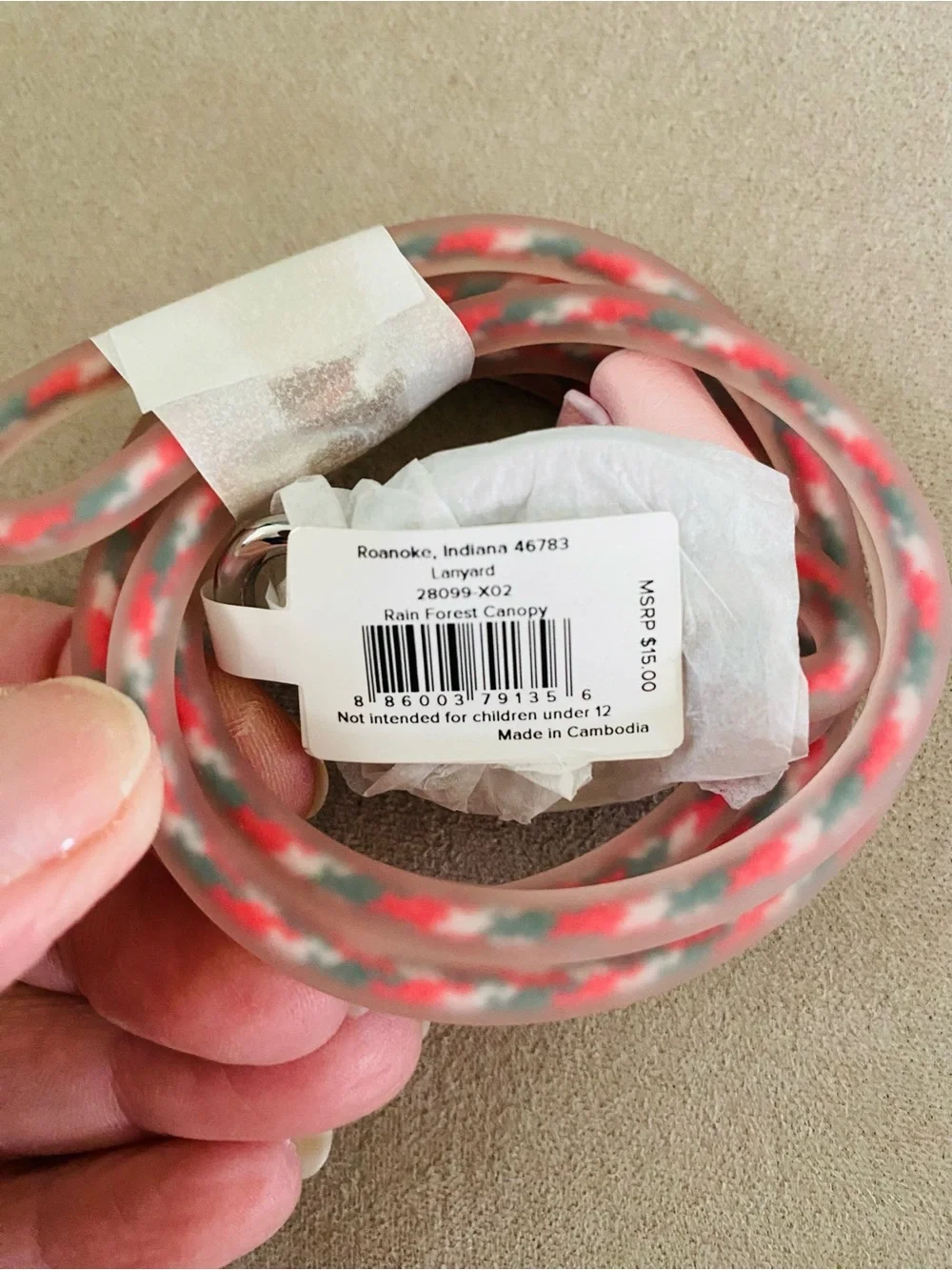 Vera Bradley Lanyard NWT “ Rain Forest Canopy”